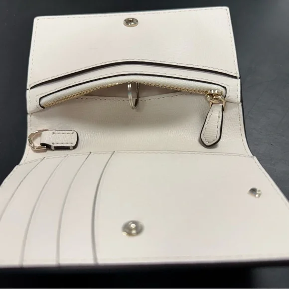 Kate Spade Mini Card Wallet, Cream, Like New - Picture 4 of 6